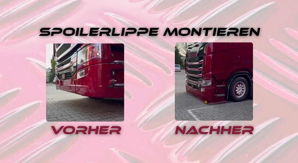 Wir montieren eine Spoilerlippe