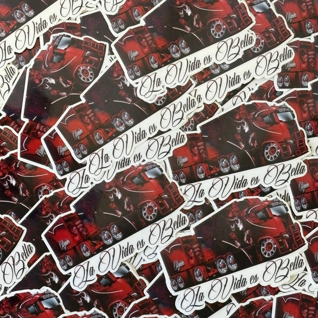 Aufkleber "La Vida es Cartoon"