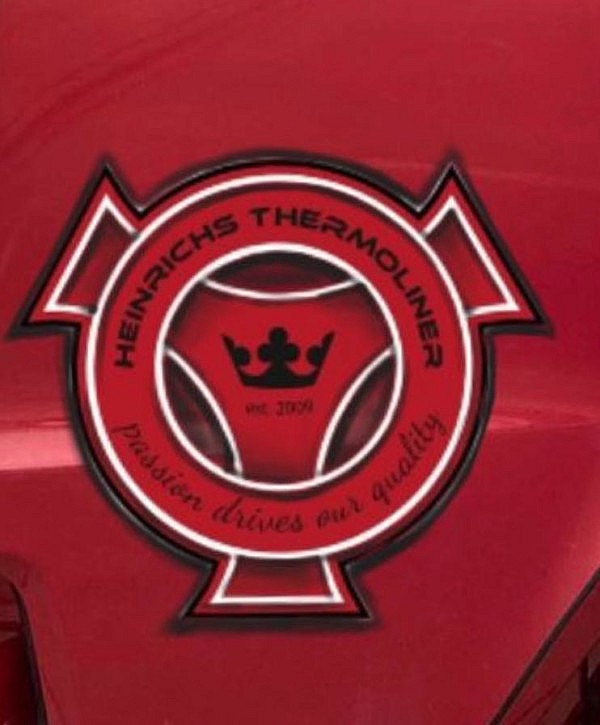 Heinrichs Thermoliner Logo als Aufkleber Aufkleber Heinrichs Thermoliner Logo - passion drives our quality.