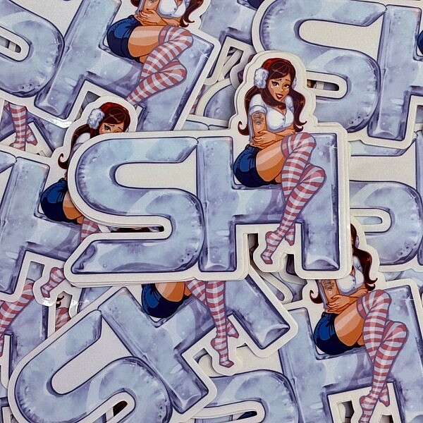 Aufkleber SH Girl von Heinrichs Thermoliner