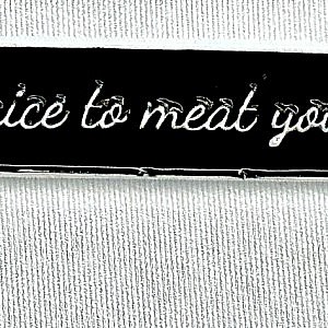 PIN Schmutzlappen "nice to meat you" – Bild 3