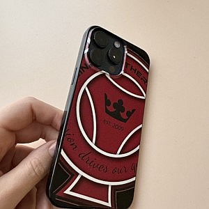 Smartphone Hülle mit “Logo” Heinrichs Thermoliner Schriftzug inclusive individueller Anfertigung