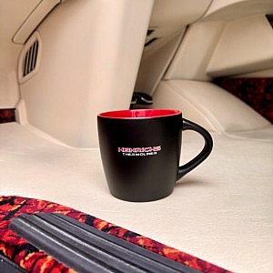 Kaffeetasse “15 Jahre Heinrichs” Heinrichs Thermoliner Schriftzug