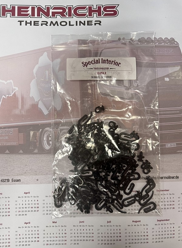 Gardinenhaken Scania NG Arbeiten in Thermoliner Atmosphäre