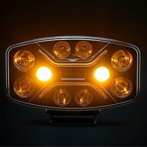 Strands LED Warnleuchte mit amber Licht für LKW, Einsatzfahrzeuge und Nutzfahrzeuge