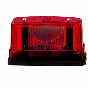 Rote Halogen Kennzeichenleuchte für LKW und Anhänger