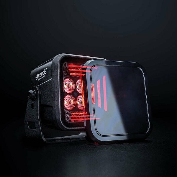 Strands LED Arbeitsleuchte mit Schutzcover und rotem Effektlicht für LKW und Offroad