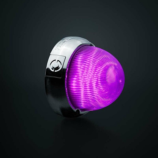Strands LED Begrenzungsleuchte Lila mit Chromgehäuse für LKW und Trailer
