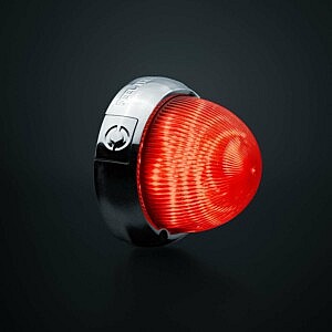 Strands LED Begrenzungsleuchte rot mit Chromgehäuse für LKW und Trailer