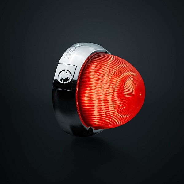Strands LED Begrenzungsleuchte rot mit Chromgehäuse für LKW und Trailer