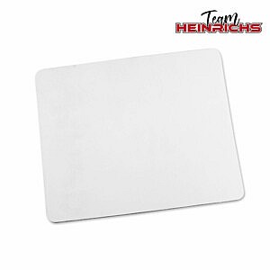 Sublimierbares Mousepad mit weißer Oberfläche – individuell bedruckbar mit eigenem Logo, Bild oder Design von Team Heinrichs