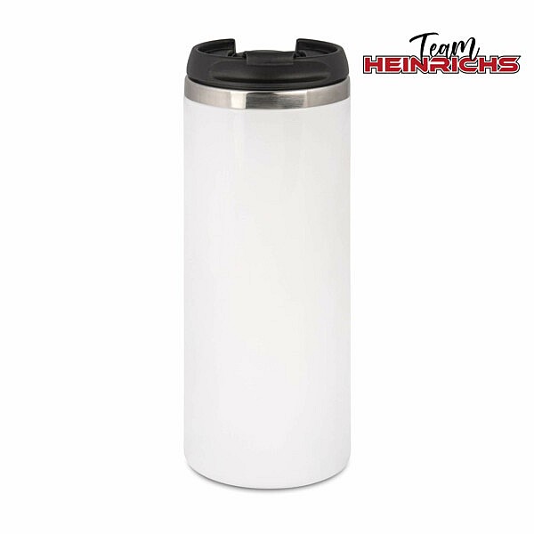 Personalisierbarer Edelstahl-Thermobecher mit Schraubdeckel – sublimierbar für Logos, Sprüche oder kreative Designs von Team Heinrichs