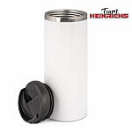 Weißer Thermobecher zum Sublimationsdruck – individuell bedruckbar mit eigenem Logo oder Design von Team Heinrichs