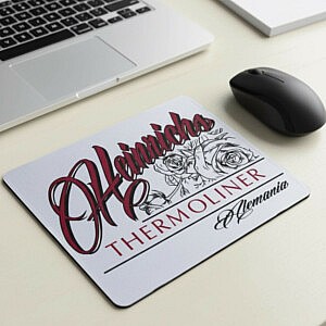 Gestalte dein eigene Mousepad mit deinem wunsch Bild, text oder Logo. mit höchster qualität bei Team Heinrichs