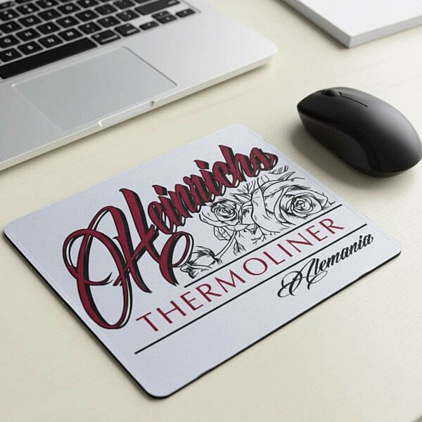 Gestalte dein eigene Mousepad mit deinem wunsch Bild, text oder Logo. mit höchster qualität bei Team Heinrichs