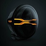 Strands Dragon Drive 9 Zoll LED Driving Light mit Amber Positionslicht schräge Frontansicht