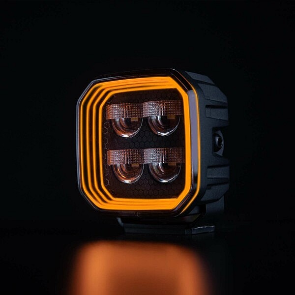 Strands FOR9T 78W LED Worklight No Glare Frontansicht Amber leuchtend