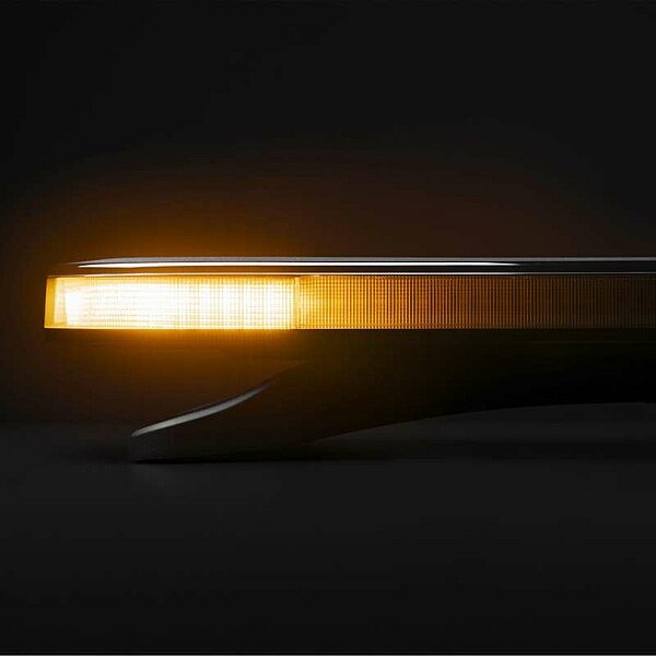 Big Energy Strands Amber LED Roofbar Warnlicht in seitlicher Ansicht