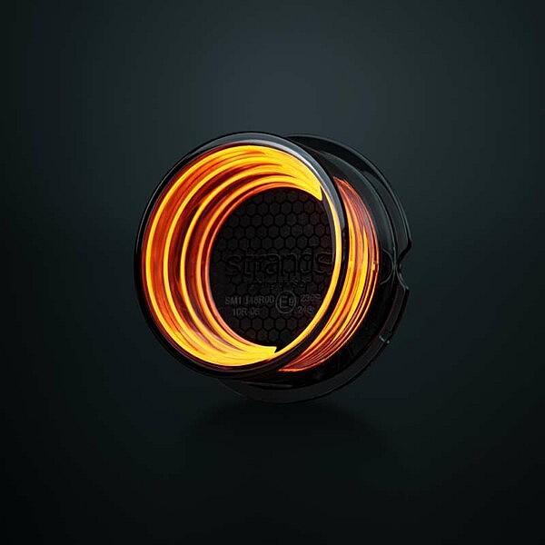Strands FOR9T GEO amber LED Side Marker mit Ringbeleuchtung, rund leuchtend Produktfoto