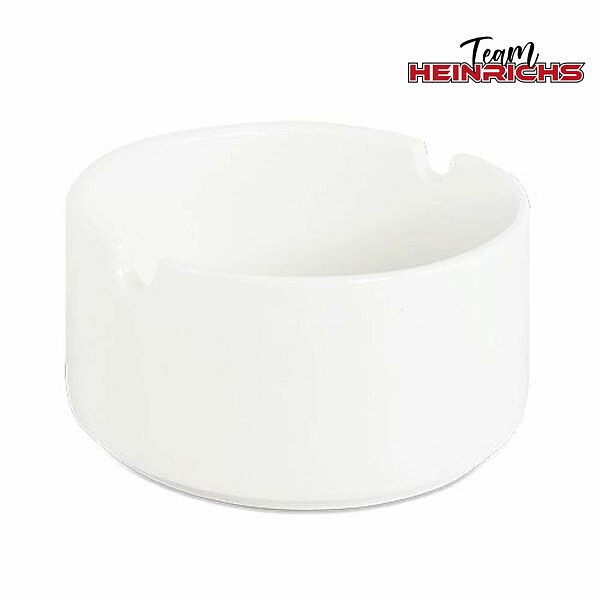 Personalisierter weißer kleiner keramik Aschenbecher