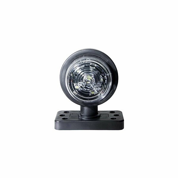 Viking LED Frontpositionsleuchte weiß 6 LED auf kurzer Halterung, runde Positionslampe für LKW und Trailer