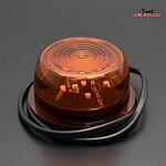 Team Heinrichs runde LED Amber Leuchte mit Anschlusskabel, 6-fach Seitenmarkierungsleuchte für Trucks und Trailer