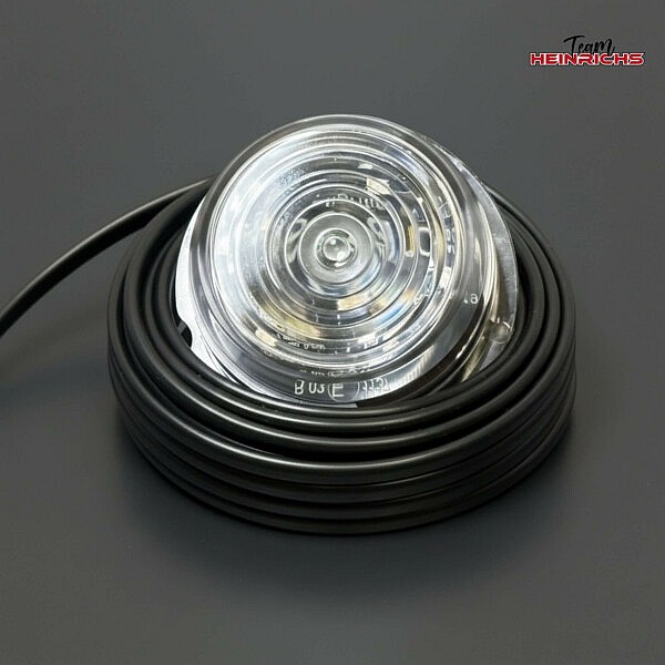 Viking Rear Position Light 6 LED strands Team Heinrichs LED Frontpositionsleuchte klar rund mit Kabel, 6 LED Weißlichtmodul für LKW und Anhänger