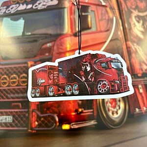 Duftbaum Hängerzug La Vida es Bella Cartoon vorderseite